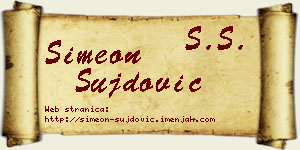 Simeon Šujdović vizit kartica